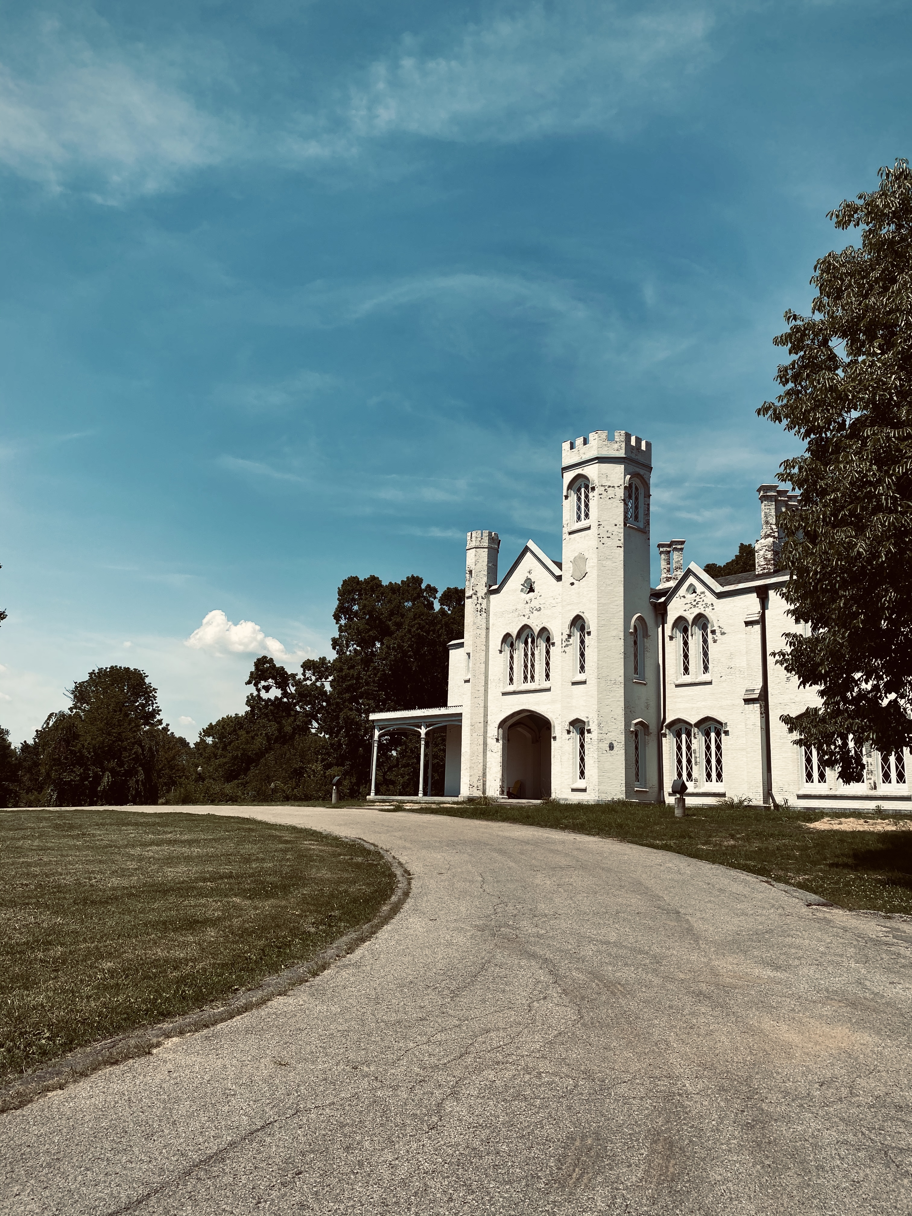 Color photo of a church